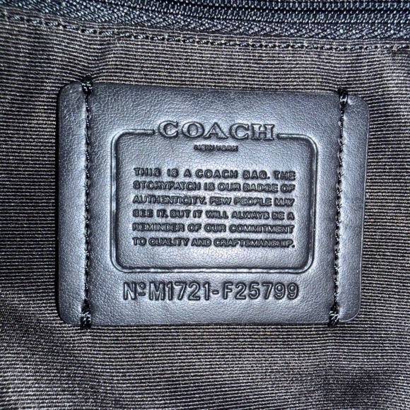 Coach Mini Bennett F25799 Black Leather Patch Rainbow Satchel Crossbody Bag EUC - Picture 7 of 11